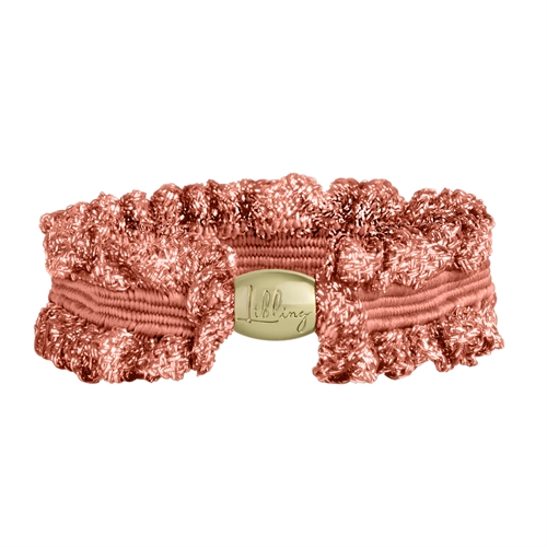 Libling Original Shimmer Hårelastik Salmon - GULD